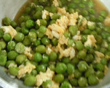 えんどう豆の卵とじ作り方3写真