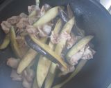 茄子と豚バラのにんにく醤油作り方3写真