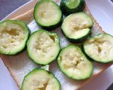 ズッキーニの塩昆布カレートースト作り方4写真