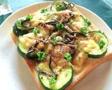 ズッキーニの塩昆布カレートースト作り方6写真