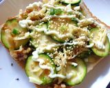 ズッキーニ×醤油麹の和トースト作り方5写真