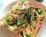 ズッキーニ×厚削り鰹のトースト作り方5写真