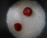 梅干しの炊き込みご飯・大葉、しらすのせ作り方2写真