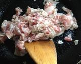 豚コマ肉の炒め物 青じそ風味作り方2写真