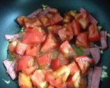 ハムとトマトのオイルパスタ作り方4写真