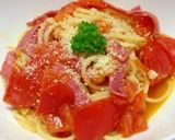 ハムとトマトのオイルパスタ作り方6写真