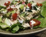 鶏ささみのお茶の葉サラダ作り方8写真