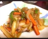 簡単！野菜たっぷり鶏の甘酢あんかけ作り方6写真