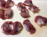砂肝のバジルレモン風味作り方1写真
