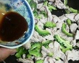 豚コマとゴーヤのオイスターソース炒め作り方4写真
