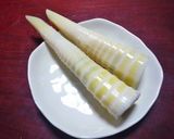 淡竹の味噌マヨ和え☆青のり入り作り方1写真