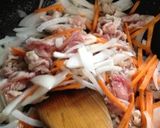 豚コマ肉の炒め物 青じそ風味作り方3写真