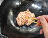 ヨシナ(カタバ)と豚肉の炒め物作り方5写真