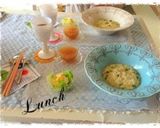 ♡アスパラと玉ねぎのクリームリゾット♡作り方5写真