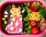 長靴からひょっこり♪かえるちゃんキャラ弁作り方6写真