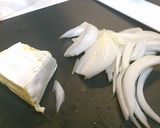 新玉ねぎとカマンベールチーズのオムレツ作り方1写真