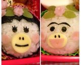 話題入はなかっぱ＊ももかっぱ簡単キャラ弁作り方5写真