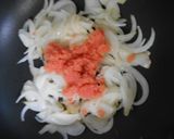 新玉葱と明太子炒め・とろけるチーズのせ作り方5写真