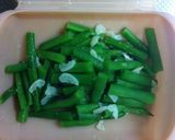 ルクエでいんげん豆のにんにく蒸し作り方4写真
