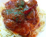 大人も食べたい！ミートボールパスタ♬作り方5写真