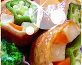 ஐ運動会♡オクラ豚肉巻き♪ポテト入りஐஃ作り方8写真