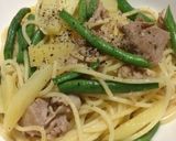 豚肉とインゲンとジャガイモのパスタ作り方7写真