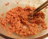 レンジで簡単！茄子のコチュマヨひき肉和え作り方4写真