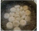 黒糖かん入り白玉だんごの抹茶練乳がけ作り方7写真