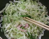 簡単一品＊キャベツとハムのマヨカレー炒め作り方4写真