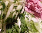 *材料4つ。油そば*作り方1写真