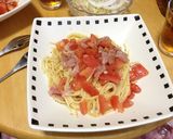 トマトと生ハムの冷製パスタ作り方8写真