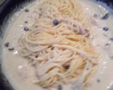 簡単♡ｶﾙﾎﾞﾅｰﾗ風ｸﾘｰﾑﾊﾟｽﾀ作り方4写真