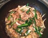 彼氏めし☆豚肉のニラ玉とじ。作り方6写真