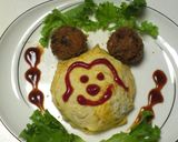 ミッキー凸オムライス作り方5写真