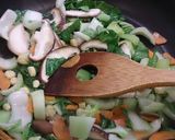 野菜いっぱい！豆腐とあさりの炒めもの作り方3写真