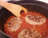 ストウブ de トマト煮込みハンバーグ作り方9写真