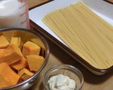 *かぼちゃのクリームパスタ*作り方1写真