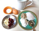 マグでクランベリーチョコチップケーキ作り方1写真