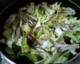キャベツと豚しゃぶのヘルシー蒸し味噌焼肉作り方1写真