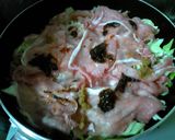 キャベツと豚しゃぶのヘルシー蒸し味噌焼肉作り方2写真