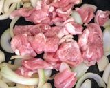 豚コマと玉葱のオイスター炒め♬作り方4写真