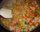 鍋で炊くカレーピラフ★ホワイトソース添え作り方7写真