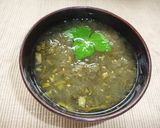 とろろ昆布と高菜漬けの即席汁✿作り方2写真