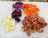 スペイン料理～パタタス・ブラバス～作り方1写真