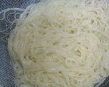 そうめん+生野菜+焼き肉のたれ=前菜作り方1写真