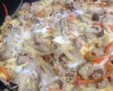 簡単！豚の卵とじ丼！作り方5写真