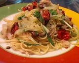 アジの干物とドライトマトのパスタ作り方8写真