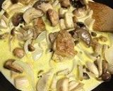 チキンときのこのカレー風味クリーム煮作り方5写真