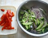 ✿カリフラワーと彩り野菜のレモンサラダ作り方1写真