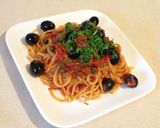 プッタネスカ★保存食で簡単トマトパスタ作り方7写真